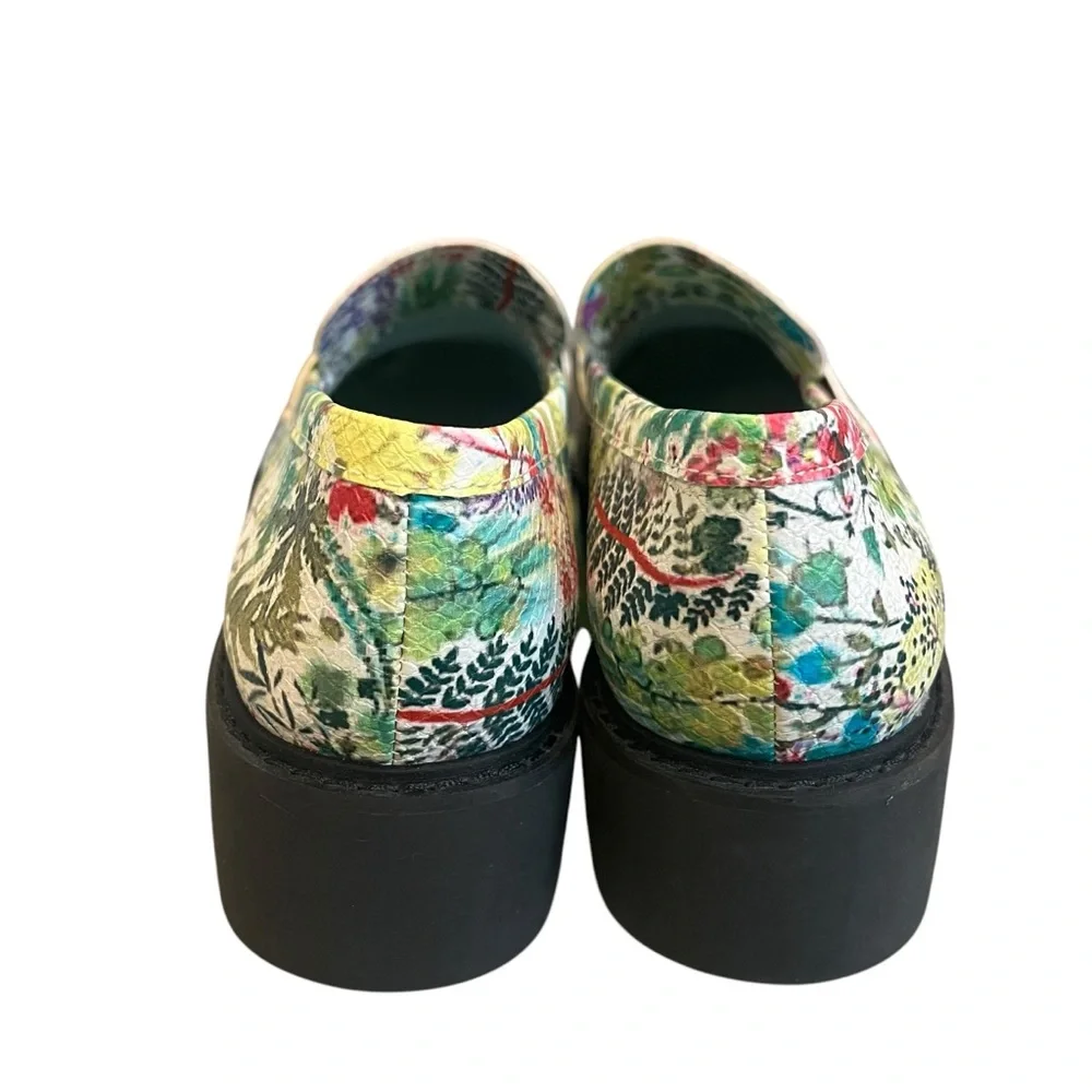 Franco Sarto L-Balin Floral Chunky Lug Sole Loafers, Sz 7.5 - Picture 11 of 14